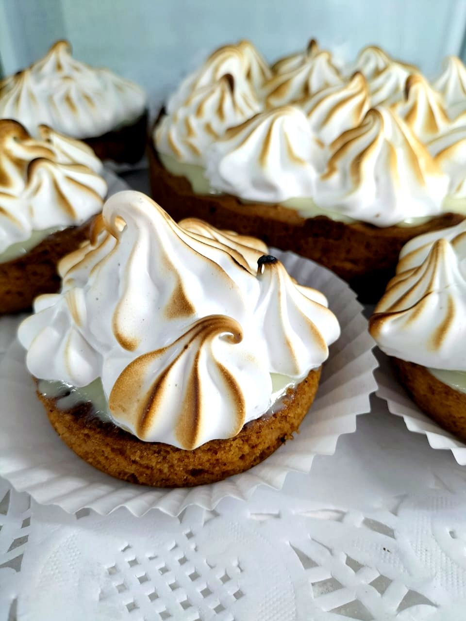 Tartaletas con merengue tostado